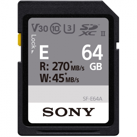 Sony 64GB SF-E Series UHS-II U3 V30 SDHC